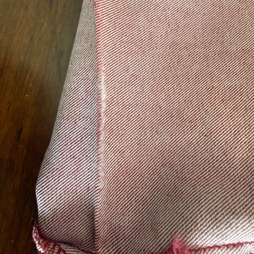 Prana size 8/29 red washed jeans with cuffs barely worn - Picture 9 of 9